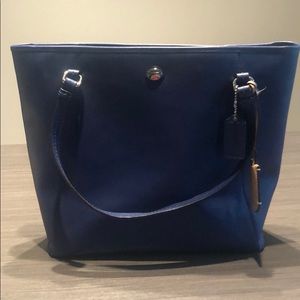 Coach blue tote in good condition